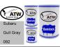 Preview: Subaru, Gull Gray, 092: 500ml Lackdose + 500ml Klarlack + 250ml Härter - Set, von ATW Autoteile West.